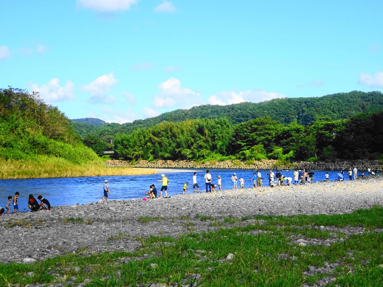 かわ プラザ 川遊び