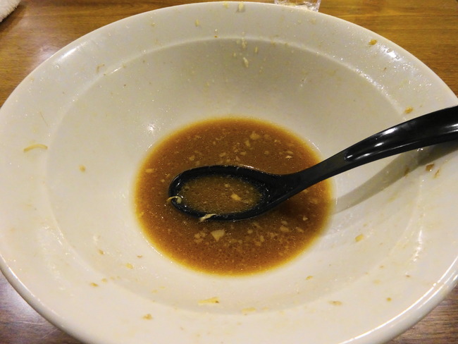 めんじろ のラーメン完食