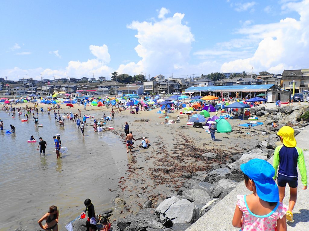 平磯海水浴場の雰囲気