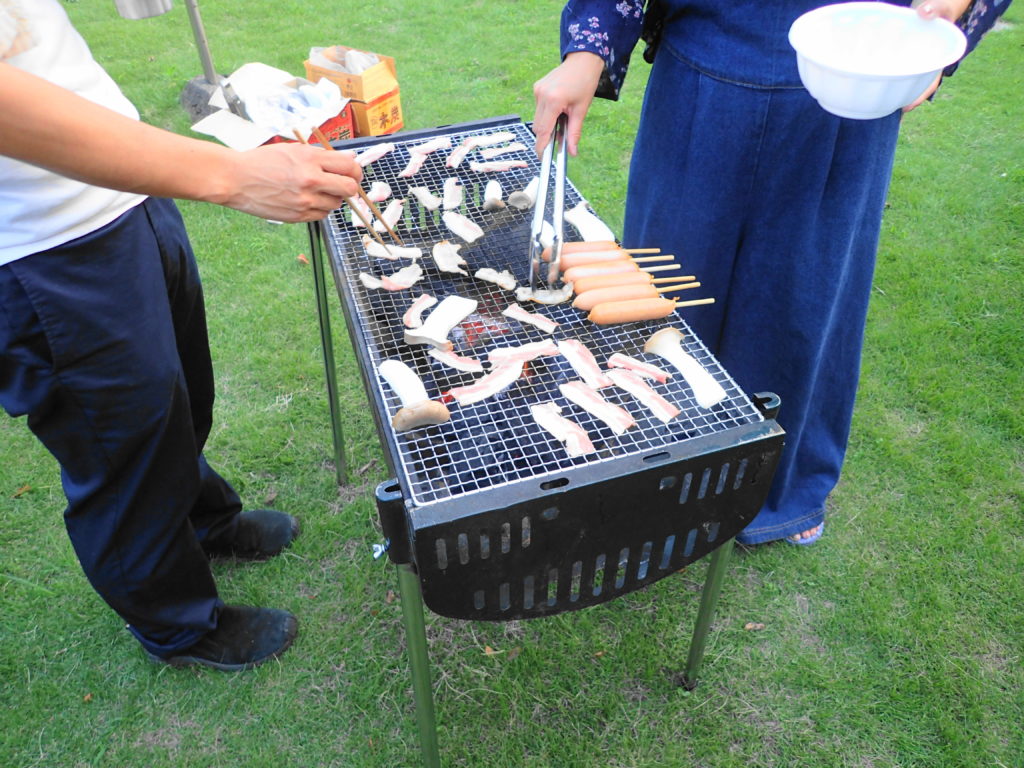 ヨークベニマルのバーベキューコンロでBBQ