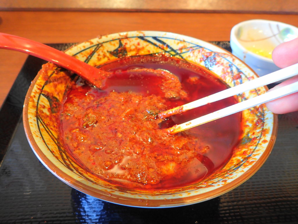 麺は完食した図