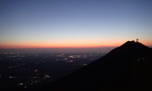 筑波山の山頂から見る夜景