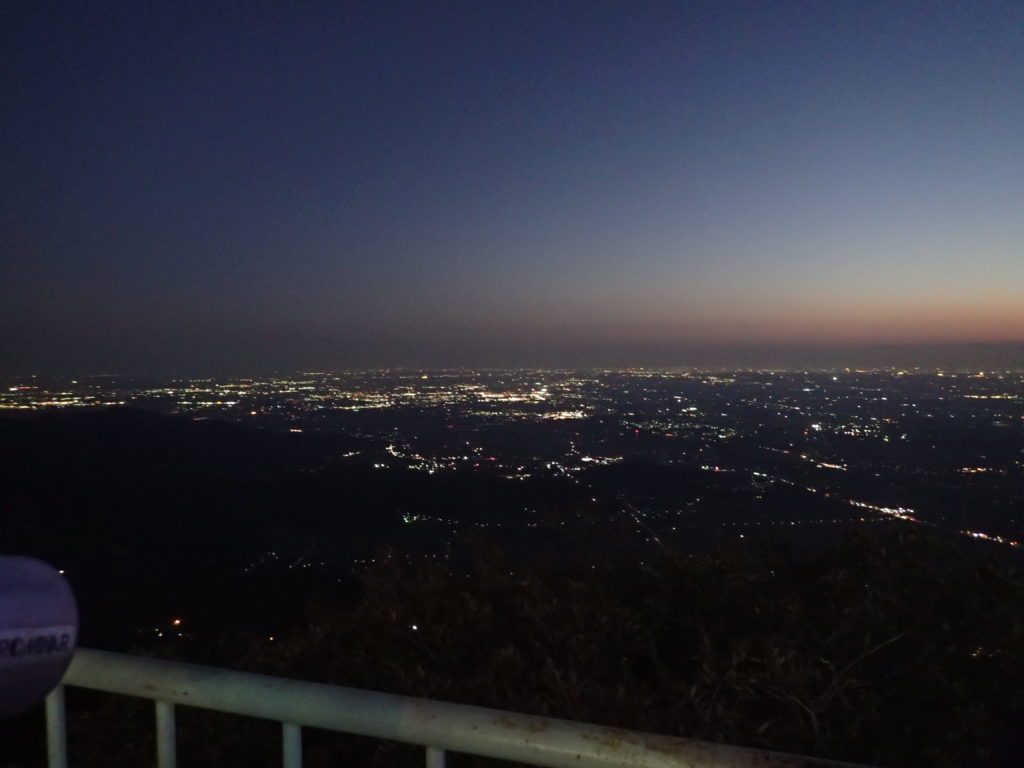 筑波山山頂からの夜景（東京方面）