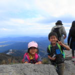 筑波山 子ども登山 登頂に成功した子供たち