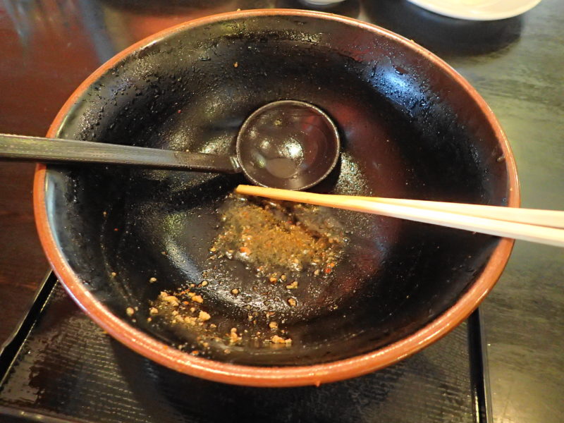 めん王 鹿島 の完食の丼