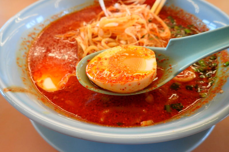 山岡家 地獄のウルトラ激辛ラーメン の味玉