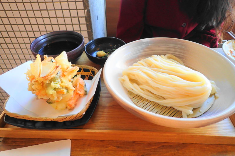 ふ和ら かき揚げうどんのザル