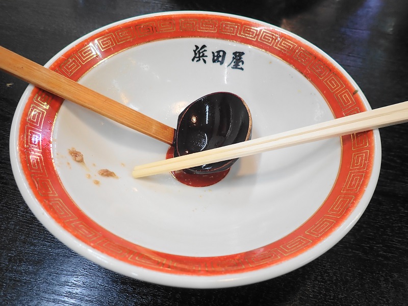 ラーメン完食の写真